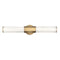 Facet Horizontal Bath Light  option Heritage Brass