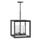 Rhodes Outdoor LED Pendant Light  option Brushed Graphite / Etched Opal