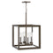 Rhodes Outdoor LED Pendant Light  option Warm Bronze / Clear Seedy