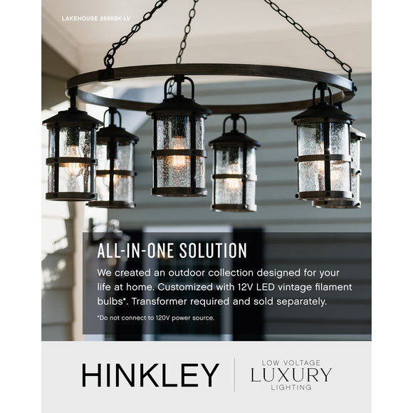 Hinkley Reid LED Outdoor Lantern - Brushed Graphite - 29505BGR-LV