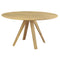 Nova Round Dining Table  option Natural