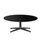 Multiplo Round Low Table  option Black Glass - Indoor