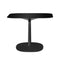 Multiplo Square Cafe Table with Square Base  option Black Glass - Indoor