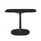 Multiplo Square Cafe Table with Square Base  option Black Stoneware - Indoor