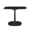Multiplo Square Cafe Table with Square Base  option Black Stoneware Marble - Outdoor