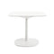 Multiplo Square Cafe Table with Square Base  option White Stoneware - Indoor