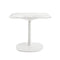 Multiplo Square Cafe Table with Square Base  option White Stoneware Marble - Outdoor