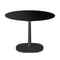 Multiplo Round Cafe Table with Square Base  option Black Glass - Indoor