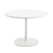 Multiplo Round Cafe Table with Square Base  option White Stoneware - Indoor