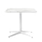 Multiplo Square Cafe Table  option White Stoneware Marble - Outdoor