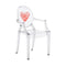 Lou Lou Ghost Kids Chair  option Crystal/Heart