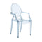 Lou Lou Ghost Kids Chair  option Light Blue