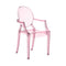 Lou Lou Ghost Kids Chair  option Pink