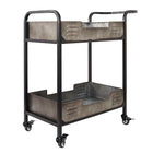 Elixir Rustic Metal Bar Cart