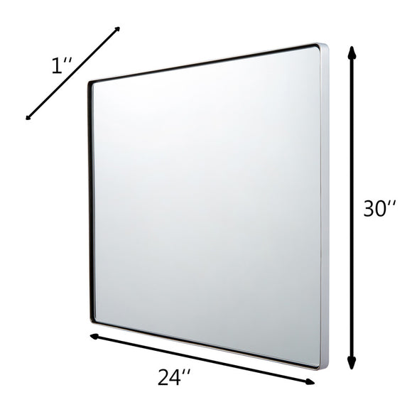 Kye 30x24 Rounded Rectangular Wall Mirror