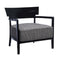 Cara Fancy Armchair  option Black / Black-Beige