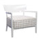 Cara Fancy Armchair  option Ivory / White-Beige