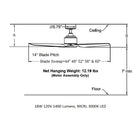 TriAire Custom 52 Inch Outdoor Ceiling Fan