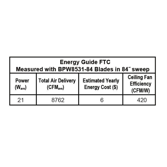 Wrap Custom 84 Inch Outdoor Ceiling Fan