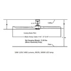 Wrap Custom 84 Inch Outdoor Ceiling Fan