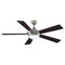 Celano V2 Ceiling Fan  option Brushed Nickel with Cherry/Dark Walnut Blades
