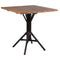 Nicole Square Cafe Table  option Black