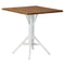 Nicole Square Cafe Table  option White