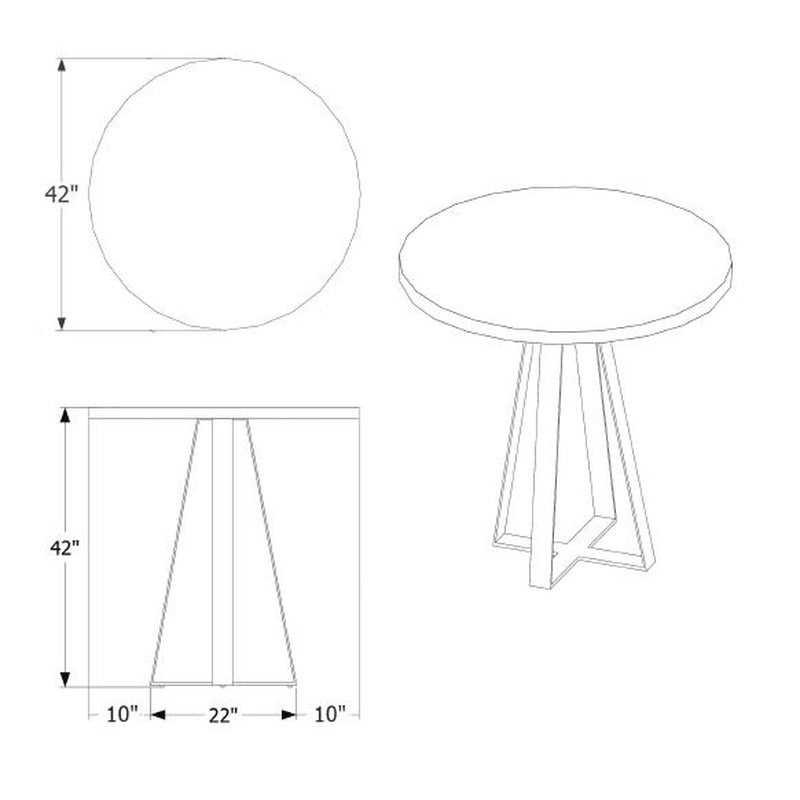 Sea Smoke Bar Table