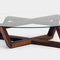 Focal Ellipse Coffee Table  option Walnut