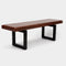 GAX 16 Leather Bench - Matte Black  option Tobacco L-T