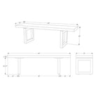 GAX 16 Leather Bench - Matte Black