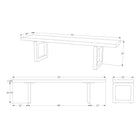 GAX 16 Leather Bench - Matte Black