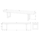 GAX 16 Leather Bench - Matte Black