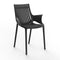 Ibiza Chair with Fin Arms (Set of 4)  option Black