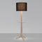 Nauta LED Floor Lamp  option Matching Wood Shelf with Exposed Top Surface