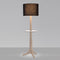 Nauta LED Floor Lamp  option Matching Wood Shelf with White HPL Top Surface