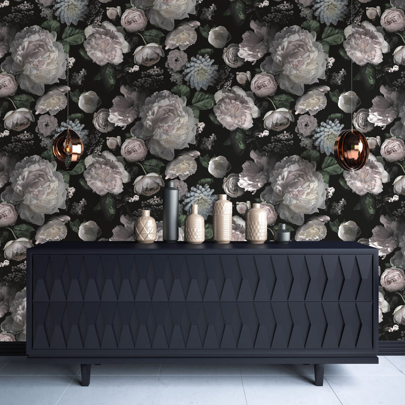 Moody Floral Peel and Stick Wallpaper