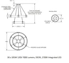 Parallel Ring Two Tier Chandelier