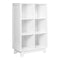 Hudson Cubby Bookcase  option White