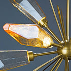 Rock Crystal Large Starburst Chandelier