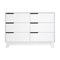 Hudson 6-Drawer Dresser  option White