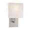 P470 Wall Sconce  option Brushed Nickel / White