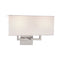 P472 Wall Sconce  option Brushed Nickel / White