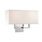 P472 Wall Sconce  option Chrome / White