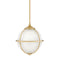Odeon Pendant Light  option Satin Brass