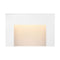 Taper Horizontal Outdoor Deck Sconce  option Satin White