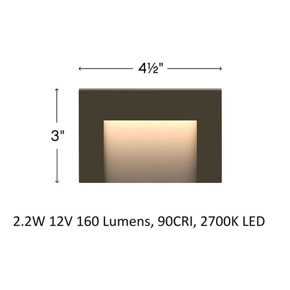 Taper Horizontal Outdoor Deck Sconce