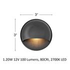 Nuvi Round Outdoor Deck Sconce