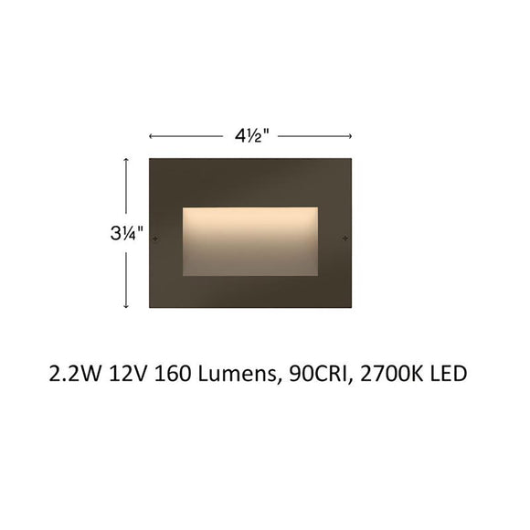 Taper Step Horizontal Outdoor Wall Sconce