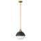 Fletcher Pendant Light  option Aged Zinc / Heritage Brass